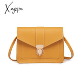 Xajzpa - Solid Color Crossbody Bag Lightweight Buckle Purse Shoulder Bags Women