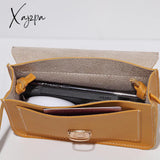 Xajzpa - Solid Color Crossbody Bag Lightweight Buckle Purse Shoulder Bags Women