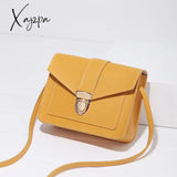 Xajzpa - Solid Color Crossbody Bag Lightweight Buckle Purse Shoulder Bags