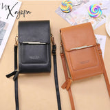 Xajzpa - Solid Color Pu Leather Crossbody Bags For Women Female Shoulder Simple Bag Lady Mini