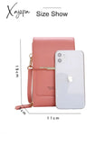 Xajzpa - Solid Color Pu Leather Crossbody Bags For Women Female Shoulder Simple Bag Lady Mini