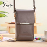 Xajzpa - Solid Color Pu Leather Crossbody Bags For Women Female Shoulder Simple Bag Lady Mini