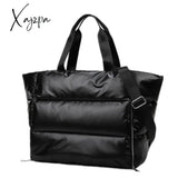 Xajzpa - Space Pad Cotton Tote Bag Winter Shoulder Bag for Women Waterproof Nylon Feather Down Crossbody Bag Large Handbag