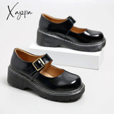 Xajzpa - Spring New Arrival Japanese Style Vintage Buckle Mary Janes Shoes Women’s Shallow Mouth