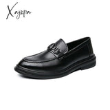 Xajzpa - Spring Summer Style Mens Loafers For Wedding Party Dance Black Brown Genuine Leather Slip