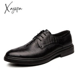 Xajzpa - Spring Summer Style Mens Loafers For Wedding Party Dance Black Brown Genuine Leather Slip