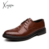 Xajzpa - Spring Summer Style Mens Loafers For Wedding Party Dance Black Brown Genuine Leather Slip