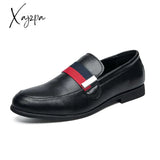 Xajzpa - Spring Summer Style Mens Loafers For Wedding Party Dance Black Brown Genuine Leather Slip