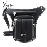 Xajzpa - Steam Punk Waist Leg Hip Belt Banana Bag Outdoor Shoulder Mobile Phone Fanny Packs Pack