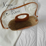 Xajzpa - Straw Summer Beach Bag Women Vintage Handmade Woven Shoulder Shell Fashion Tote Vacation