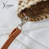 Xajzpa - Straw Summer Beach Bag Women Vintage Handmade Woven Shoulder Shell Fashion Tote Vacation