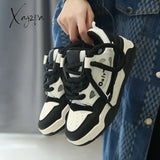 Xajzpa - Student Black Platform Bread Shoes For Women Couples All-Match Casual Sneakerskorean