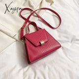 Xajzpa - Stylish Crocodile Embossed Top Handle Satchel Bag Crossbody Women Bags