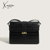 Xajzpa - Stylish Crocodile Pattern Crossbody Shoulder Bag Durable Pu Leather Purse For Women’s