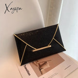 Xajzpa - Stylish Glitter Clutch Wallet Flap Coin Purse Lightweight Portable Evening Bag For Party