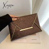 Xajzpa - Stylish Glitter Clutch Wallet Flap Coin Purse Lightweight Portable Evening Bag For Party