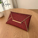 Xajzpa - Stylish Glitter Clutch Wallet Flap Coin Purse Lightweight Portable Evening Bag For Party