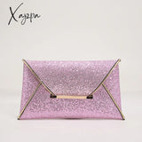 Xajzpa - Stylish Glitter Clutch Wallet Flap Coin Purse Lightweight Portable Evening Bag For Party