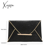 Xajzpa - Stylish Glitter Clutch Wallet Flap Coin Purse Lightweight Portable Evening Bag For Party