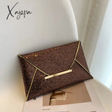 Xajzpa - Stylish Glitter Clutch Wallet Flap Coin Purse Lightweight Portable Evening Bag For Party