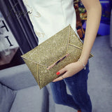 Xajzpa - Stylish Glitter Clutch Wallet Flap Coin Purse Lightweight Portable Evening Bag For Party