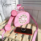 Xajzpa - Stylish Women Telephone Shaped Crossbody Pu Leather Shoulder Bag Female Casual Handbag