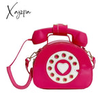 Xajzpa - Stylish Women Telephone Shaped Crossbody Pu Leather Shoulder Bag Female Casual Handbag