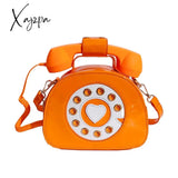 Xajzpa - Stylish Women Telephone Shaped Crossbody Pu Leather Shoulder Bag Female Casual Handbag