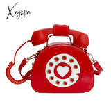 Xajzpa - Stylish Women Telephone Shaped Crossbody Pu Leather Shoulder Bag Female Casual Handbag