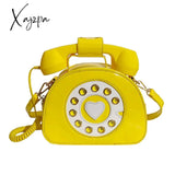 Xajzpa - Stylish Women Telephone Shaped Crossbody Pu Leather Shoulder Bag Female Casual Handbag