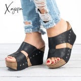 Xajzpa - Summer Comfortable Bottom Shoes Women Sandals Casual Beach Fashion Ladies Sandal Rivets