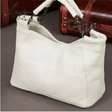 Xajzpa - Summer European And American Style Fashion Handbag Lady Chain Soft Genuine Leather Tote