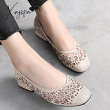 Xajzpa - Summer Fashion Pumps Cut-Outs Women Crystal Casual Ladies Shoes High Heels Tenis Feminino