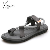 Xajzpa - Summer Men Sandalias Hombre Gladiator Sandals For Male Roman Beach Shoes Flip Flops Slip