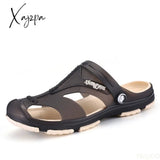 Xajzpa - Summer Men’s Slippers 8 Slip-On Garden Shoes Breathable Man Sandals Plus Size Male Beach