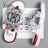 Xajzpa - Summer Slippers Men’s Word 2023 New Outdoor Beach Shoes Chinese Wind Trend Non-Slip