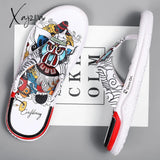 Xajzpa - Summer Slippers Men’s Word 2023 New Outdoor Beach Shoes Chinese Wind Trend Non-Slip