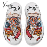 Xajzpa - Summer Slippers Men’s Word 2023 New Outdoor Beach Shoes Chinese Wind Trend Non-Slip