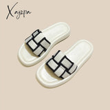 Xajzpa - Summer Slippers Women Flat Luxury Outdoor Beach Flip Flops Female Sandals Sexy Trend Brand