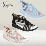 Xajzpa - Summer Sport Sandals Thick Sole Open Toe Casual Platform Slide Soft Wedges Shoes Footwear