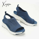 Xajzpa - Summer Sport Sandals Washable Slingback Orthopedic Slide Women Platform Soft Wedges Shoes