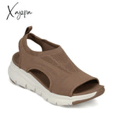 Xajzpa - Summer Sport Sandals Washable Slingback Orthopedic Slide Women Platform Soft Wedges Shoes