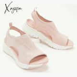 Xajzpa - Summer Sport Sandals Washable Slingback Orthopedic Slide Women Platform Soft Wedges Shoes