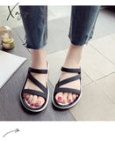 Xajzpa - Summer Thicken Sandals Slip On Woman Croc Anti-Skid Hole Jelly Shoes Flat Garden Beach