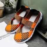 Xajzpa - Summer Women Shoes Lady Hand Made Flats Sneakers Breathable Lightweight Flat Manual Woven