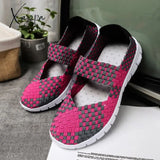 Xajzpa - Summer Women Shoes Lady Hand Made Flats Sneakers Breathable Lightweight Flat Manual Woven