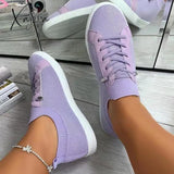 Xajzpa - Summer Women Shoes Mesh Light Breathable Flats Female Trainers Fashion Casual Mujer Purple