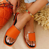 Xajzpa - Summer Women's Flat Sandals Ladies Casual Patchwork Open-toe Flat Ladies Mixed Color Outdoor Beach Flat Female Footwear