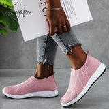 Xajzpa - Summer Women’s Sneakers Vulcanized Shoes Sock Sneakers Women Slip On Flat Plus Size