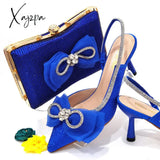 Xajzpa - The Latest Ins Style All-Match French Pointed-Toe Rhinestone Stiletto High-Heeled Shoes